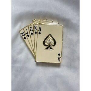 Gift Casino Object D Art Trinket Box "Getting Royal" Royal Flush‎ Card Hand 2008